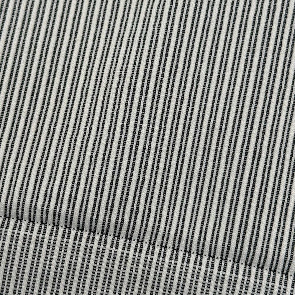 Size 3/4 Good American Seamless Ribbed Scoop Neck Sports Bra, Black and White No - Picture 14 of 14